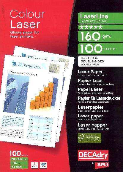012366 Glossy laser photo paper FSC 160g