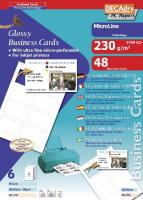 OCI4723 Inkjet business cards MicroLine